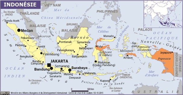 Indonésie Carte WP