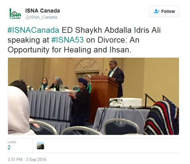 ISNA 2016 Convention Idris Ali speaking